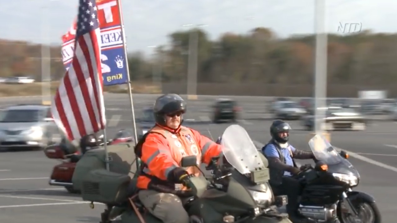 Bikers for Trump Join DC 'March For Trump' Rally